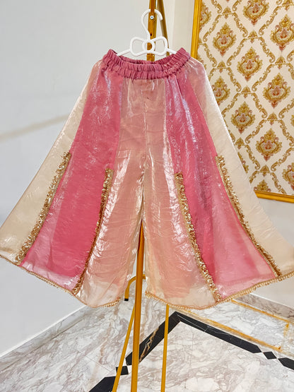 Pink & Cream Sharara Set of Three