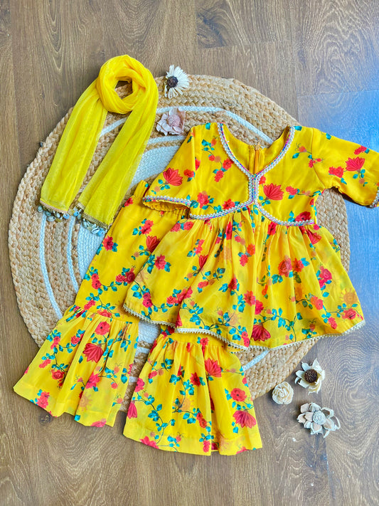 The Marigold sharara set