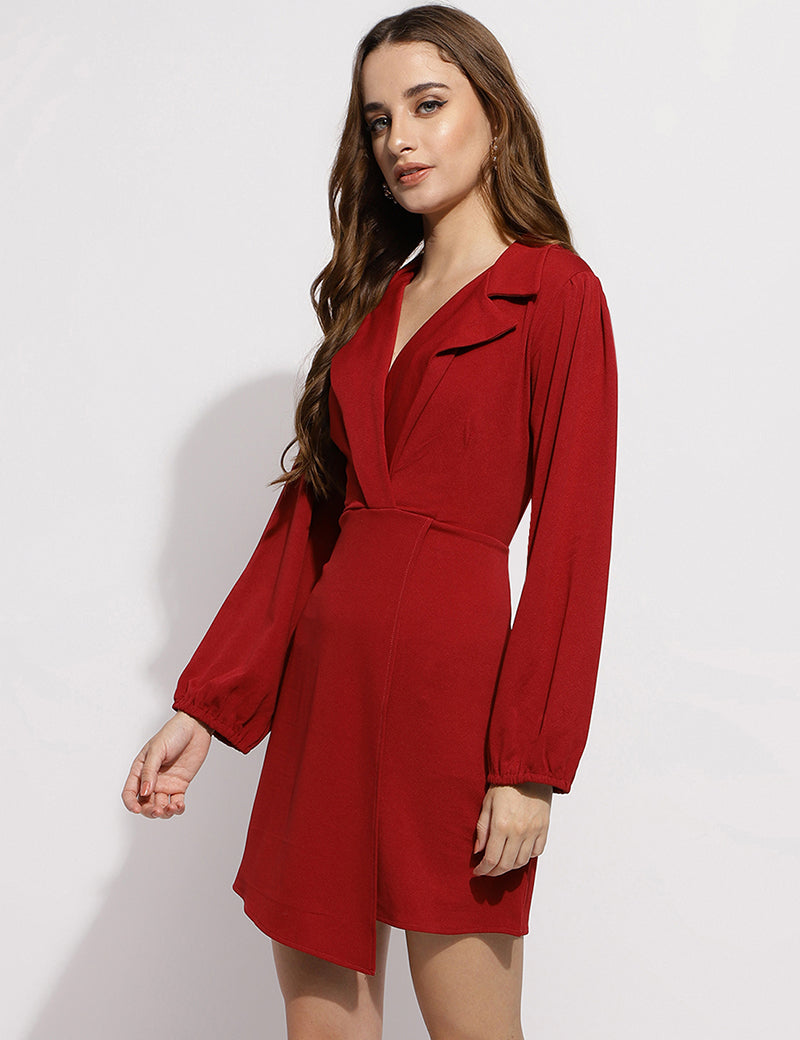 The Roxy dress-Maroon