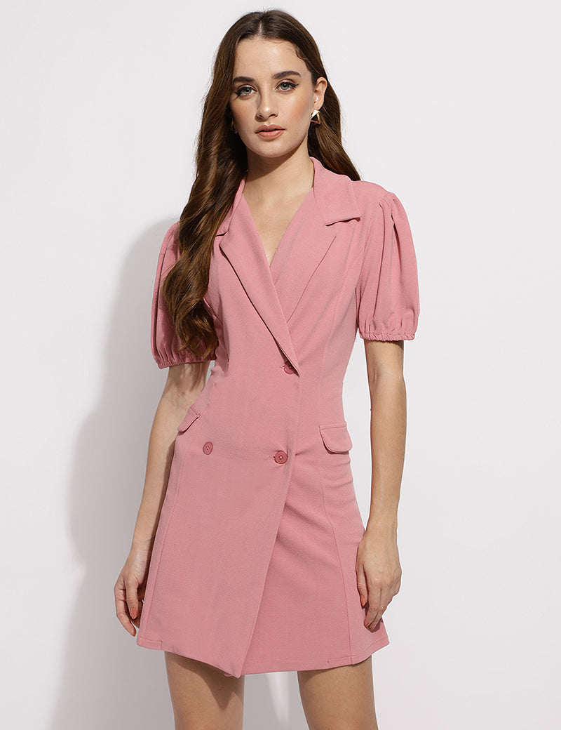 The Vivian blazer dress- Pink