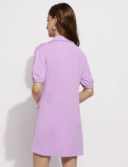 The Vivian blazer dress- Purple