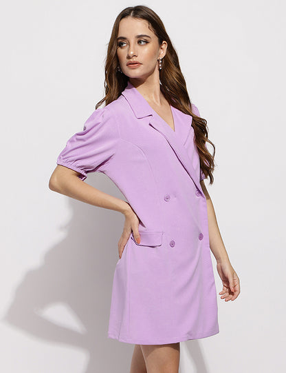 The Vivian blazer dress- Purple