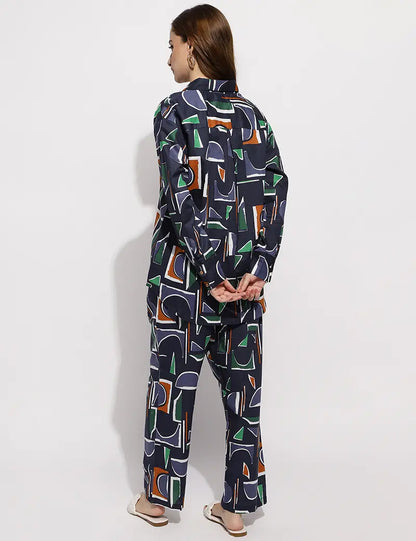 The abstract co-ord set- Blue