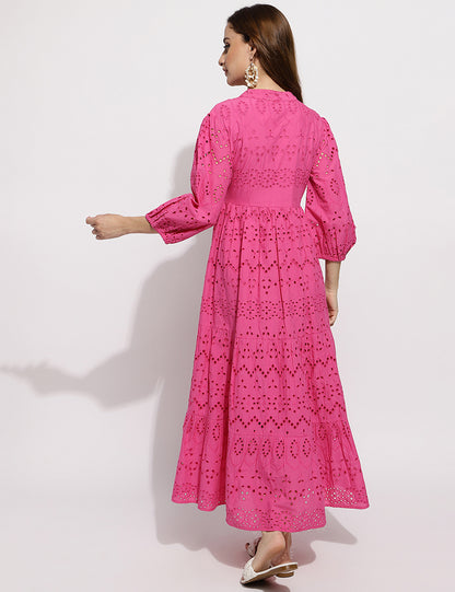 The Pink please schiffli dress