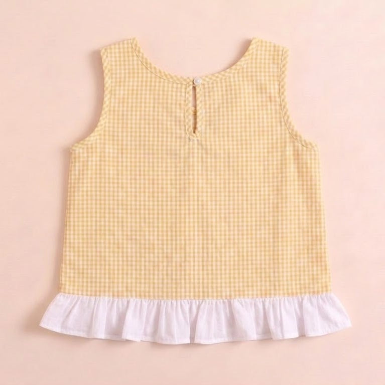 Frilly Fun Top-Yellow