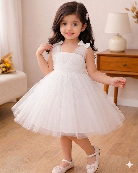 The Frilly Fun Tulle Frock-White