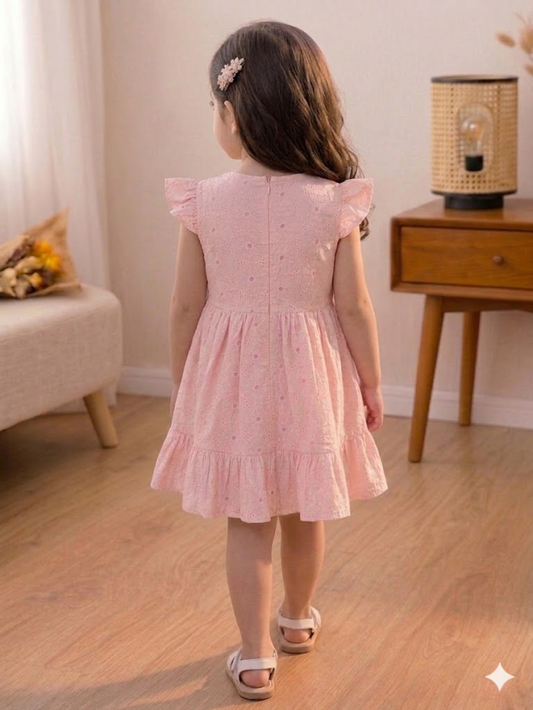 Schiffli Cotton Frock