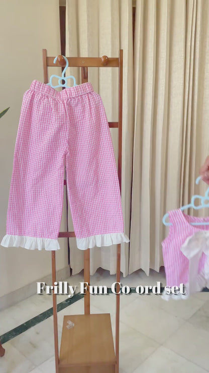 Frilly Fun Co-ord set-Pink