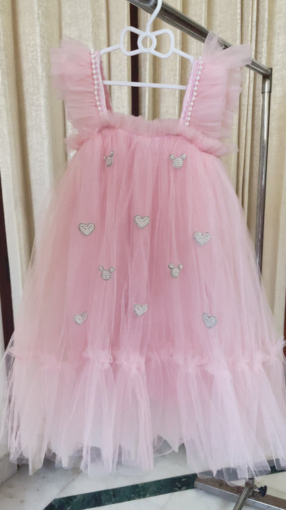 The fairy world frock-Pink