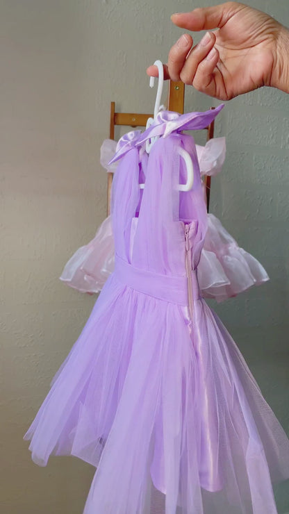The Frilly Fun Tulle Frock-Purple