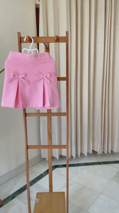 Pink Waist Coat & Skirt Co-ord set